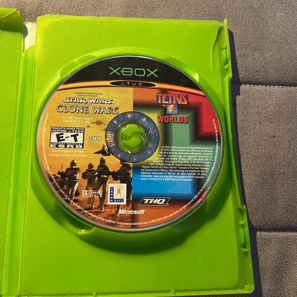 Xbox 2 games in 1 Star Wars The Clone Wars & Tetris Worlds Video Game - Picture 2 of 2